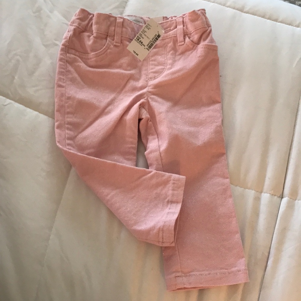 Sparkly pink jeans